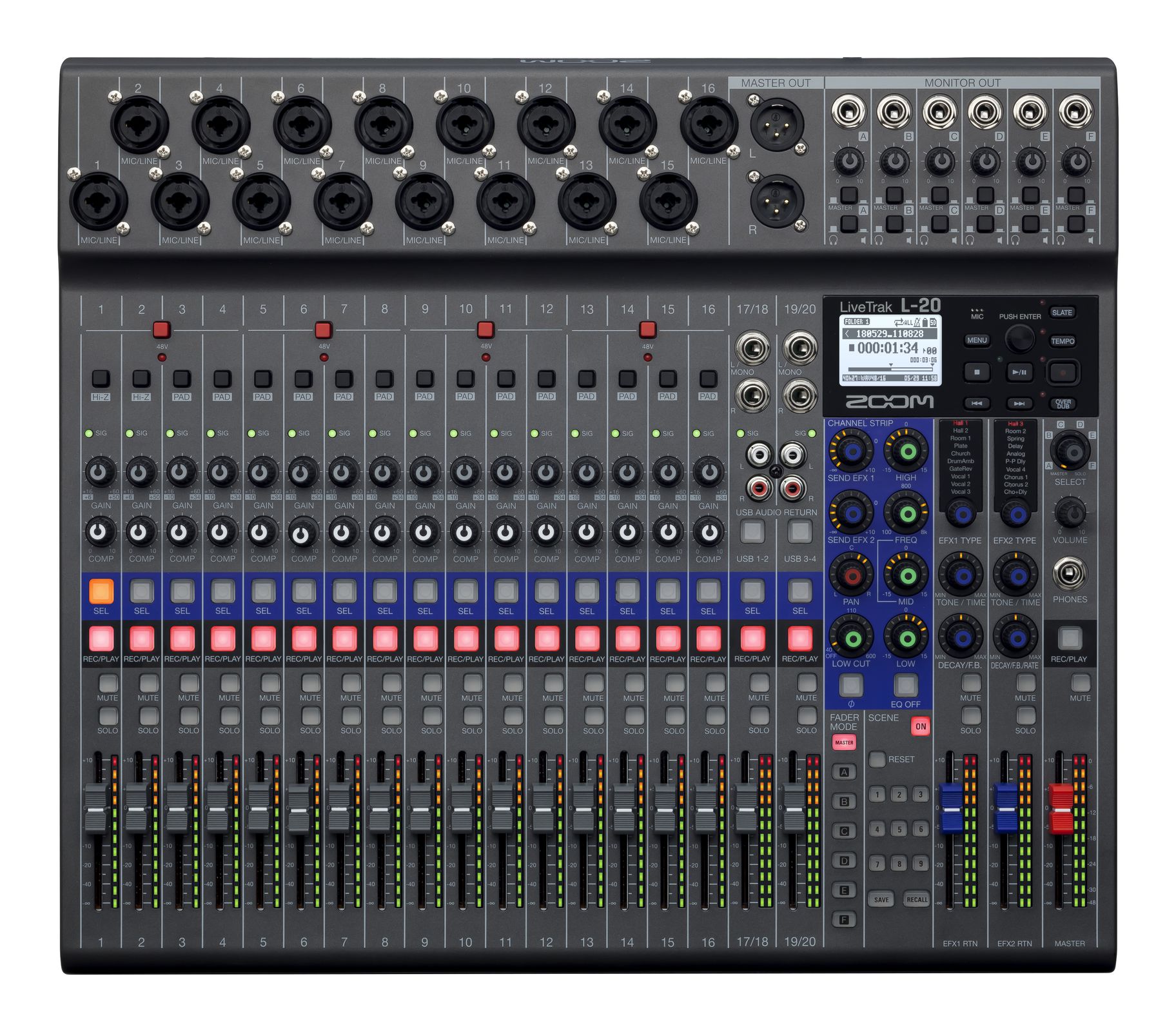 Swift Eventverleih Zoom LiveTrak L-20
